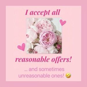 Love The Item But Not The Price? Send Me An Offer! I'll Accept Or Counter. 😊